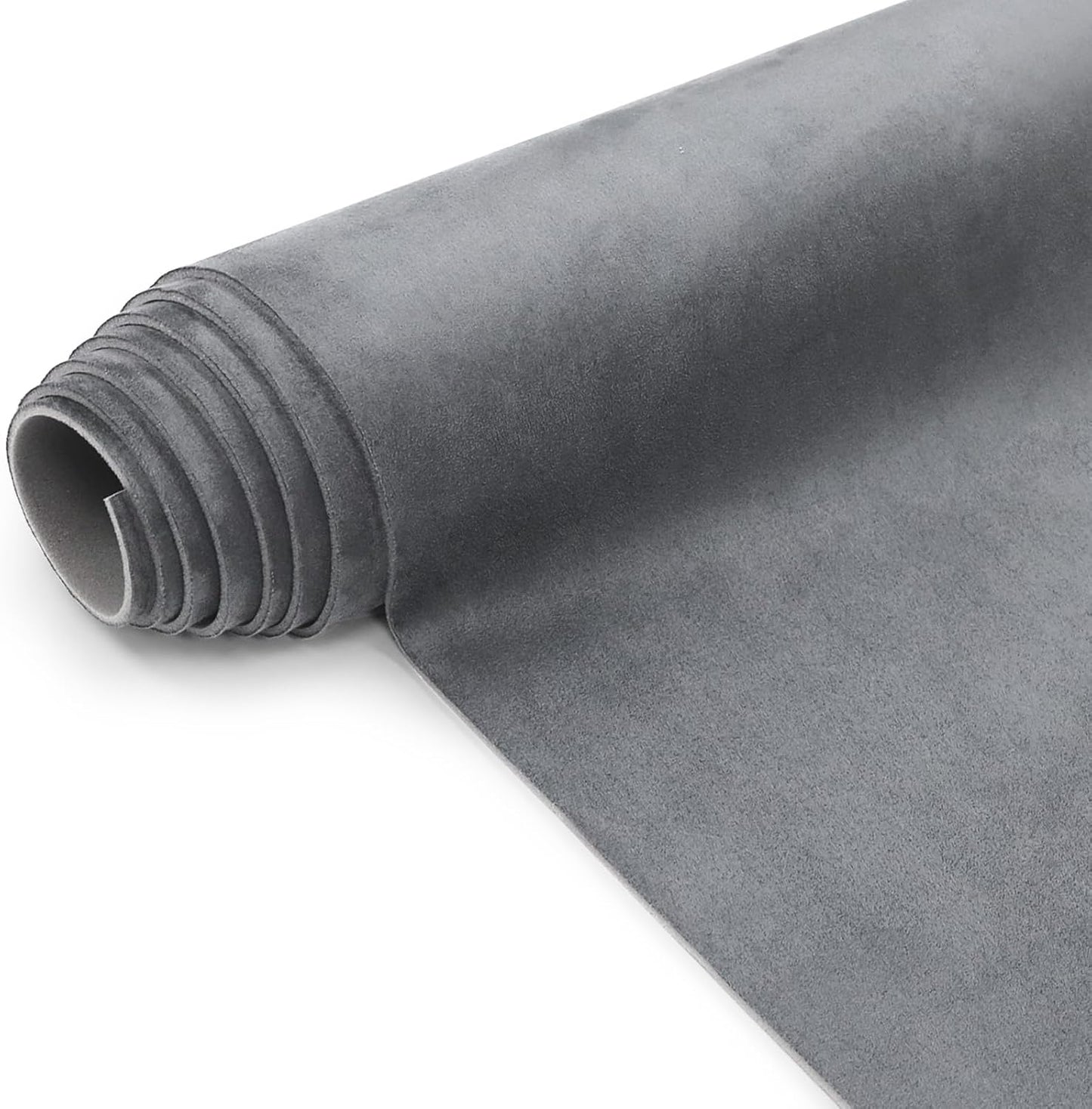 Tela gamuza espuma forro microgamuza ignífuga 120x60" gris