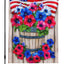 Bandera patriótica jardín vertical doble cara 12.5x18pulg