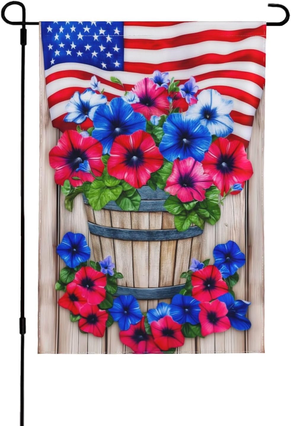 Bandera patriótica jardín vertical doble cara 12.5x18pulg