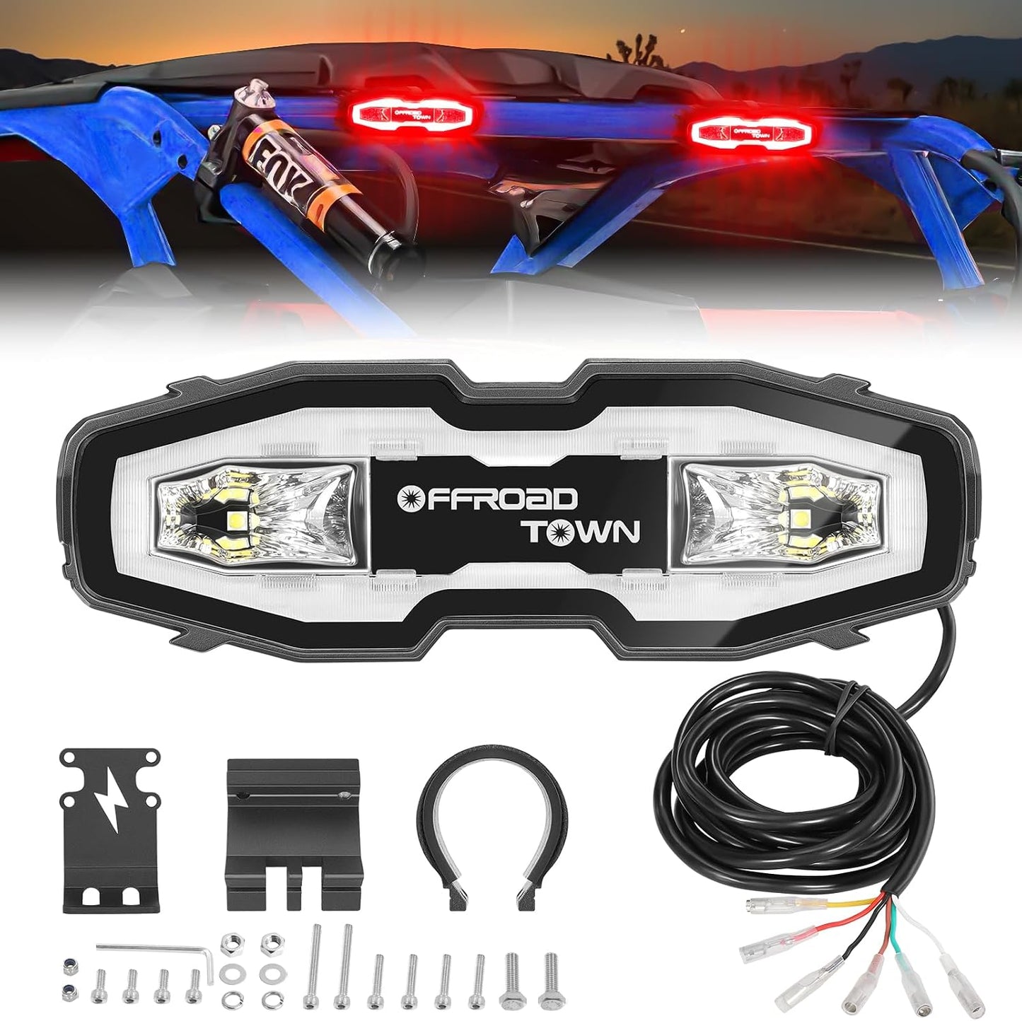 Luz persecución UTV LED 5 modos Jeep Polaris Honda