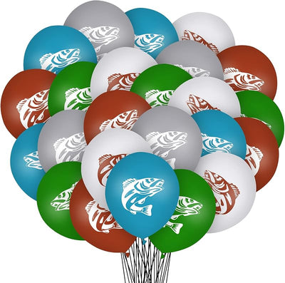 Globos látex 12pulg para fiesta pesca y cumpleaños