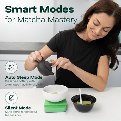 Báscula digital matcha USB-C 0.00oz con LED y tara
