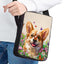 Bolso hombro cruzado mujer patrón caballo corgi mariposa