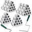 40 Cubiertas Rodillo Microfibra 2y6pulg Marcos Metal