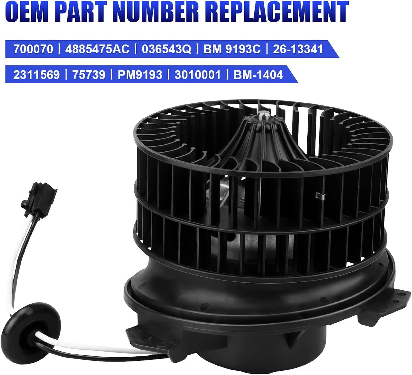 Motor ventilador CA Dodge Caravan Chrysler 2001-07 OE PM9193