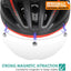 Visera magnética desmontable para casco bicicleta VG110/VG112