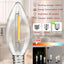 25 Pack Bombillas LED C7 E12 Blanco Suave Regulables Velas Ventana