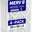 Filtro aire HVAC MERV 8 plisado 20x35x2 pack 4