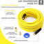 Manguera compresor aire 3/8x50pulg flexible latón 1/4 amarillo