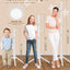 Perchero infantil de haya 9 ganchos ajustables color blanco