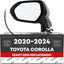 Espejo lateral eléctrico Toyota Corolla 20-24 Negro