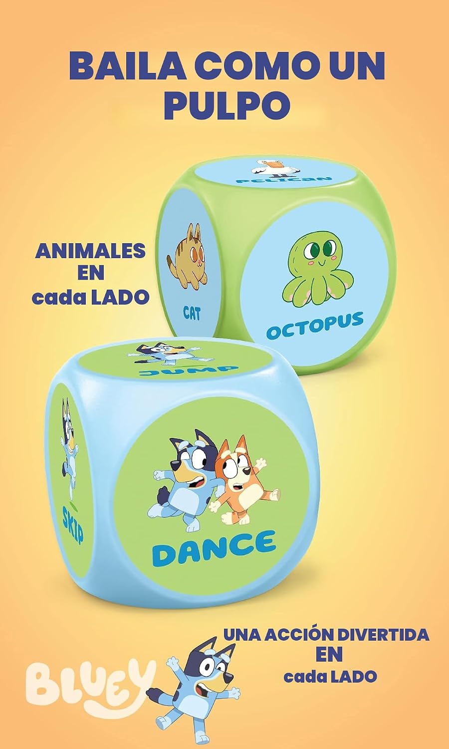 Set dados Bluey Wackadoo para niños y adultos