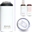 Enfriador latas 12oz 3en1 acero inox 16oz sin BPA tapa segura
