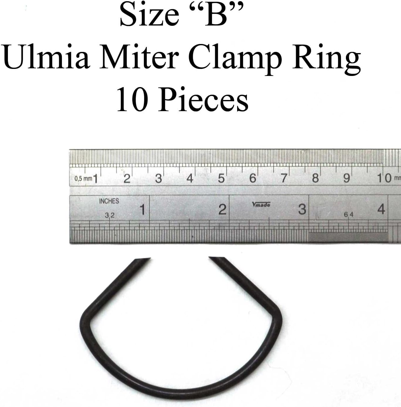 Pack 10 anillos abrazadera inglete tamaño B