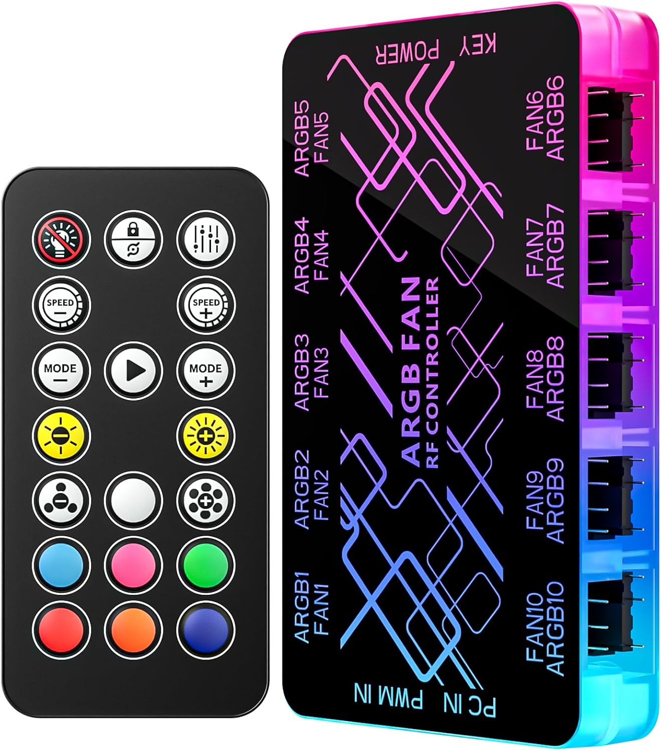 Controlador hub ventilador RGB 10 puertos placa base