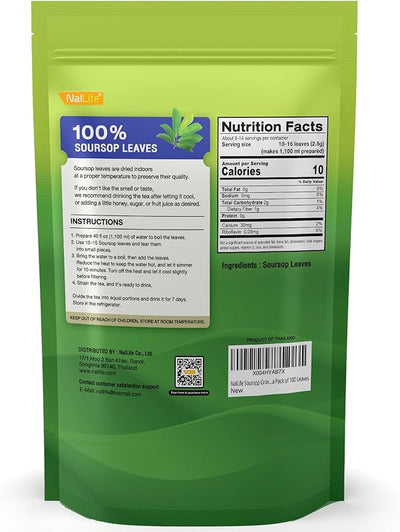 Té de hojas de guanábana 100 hojas secas