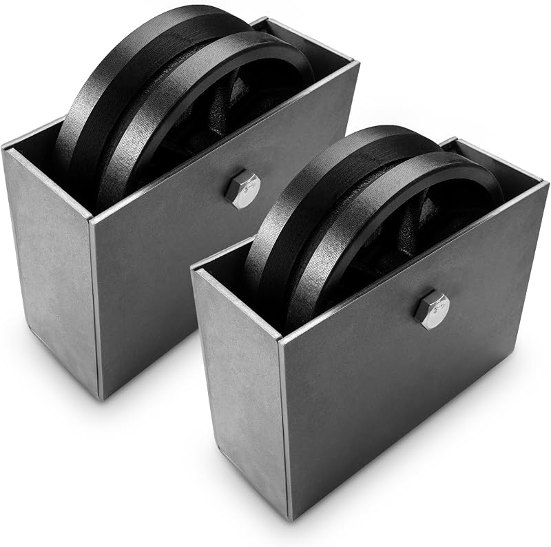 Rueda V 6x2" hierro fundido 2000lb puerta deslizante