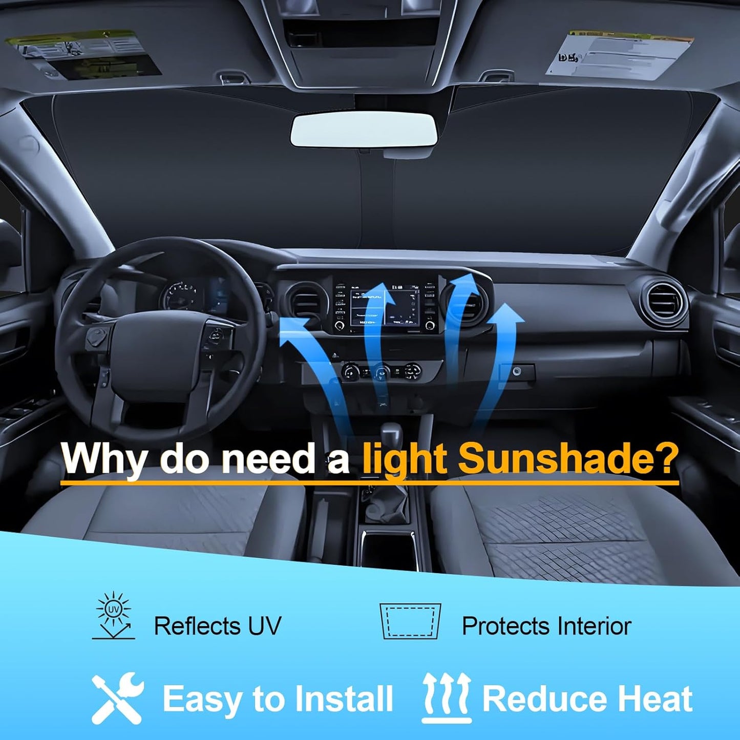 Parasol parabrisas Ho-nd-a Ridgeline 17-24 plegable UV