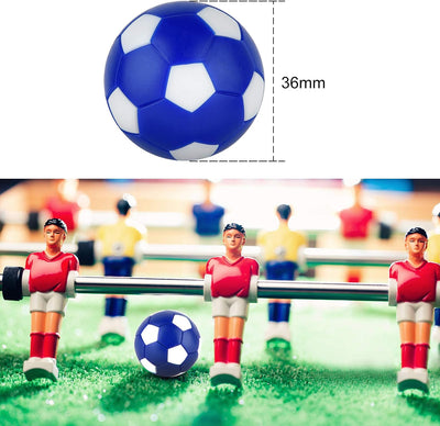 12 Pelotas Futbolín 1.41pulg Multicolor con Bolsa Negro
