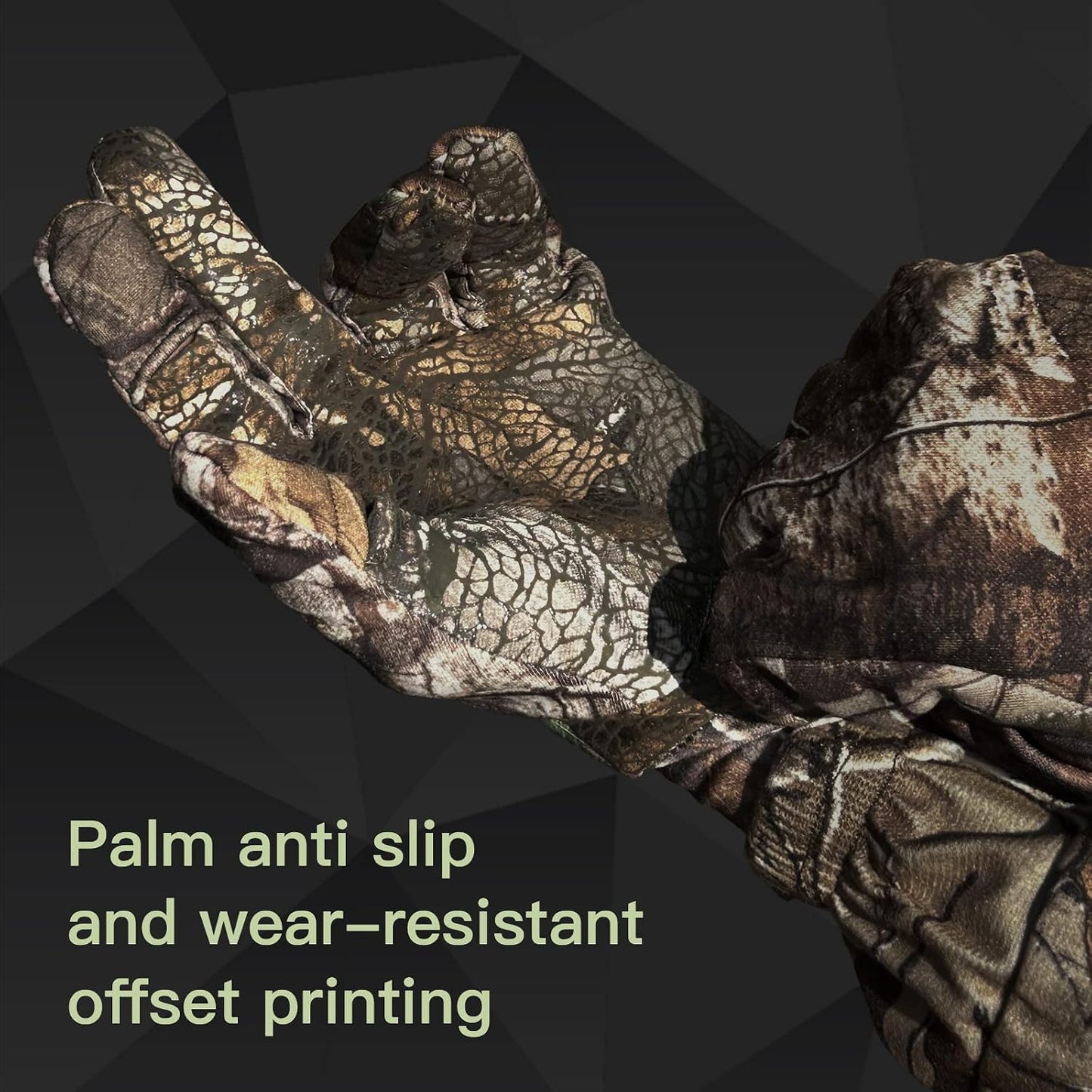 Guantes camuflaje caza hombres actividades al aire libre