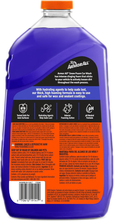 Jabón espuma para lavar autos camiones motos 50oz pack 4