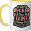 Taza cerámica amarillo/blanco Ball of Yarn I Love Knitting