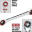 Llave E-Star doble extremo caja trinquete E14/E18 plata