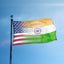 Bandera híbrida India 3x5ft 100% poliéster ojales latón