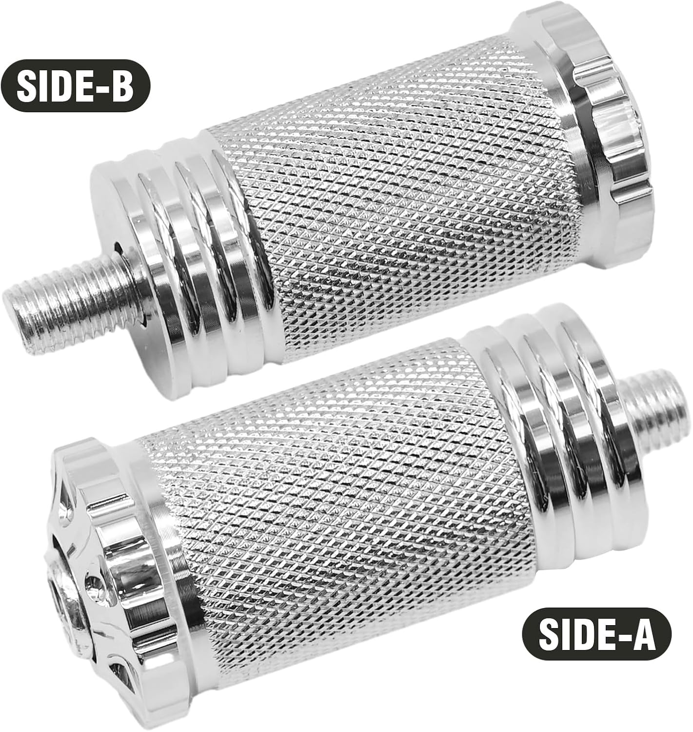 Juego 2 palancas cambios CNC para Harley Dyna plateado