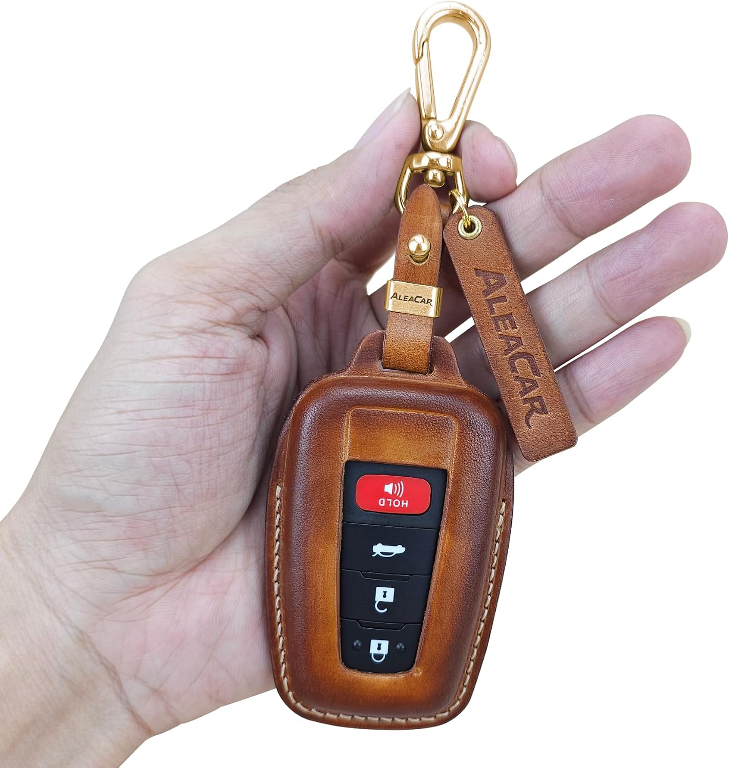 Funda cuero llavero Toyota comp Highlanders Corolla Prius
