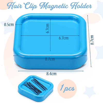Soporte magnético para pasador cuadrado y clips pelo