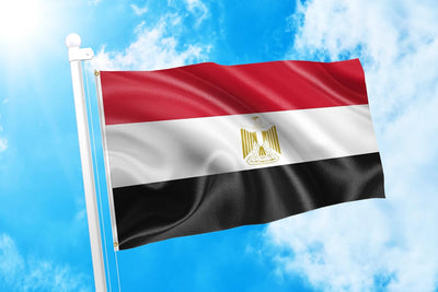 Bandera Egipto 100% poliéster 3x5pies resistente UV