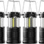 Linterna LED pack 4 batería luz colgante plegable