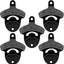 Abrebotellas pared acero inox color negro set 5
