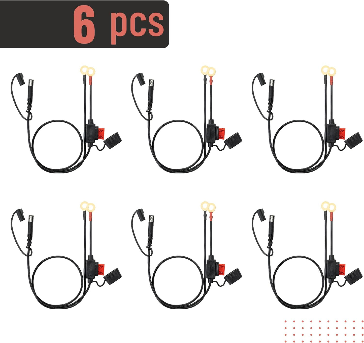 Conector batería SAE 2" set 6 arnés terminal