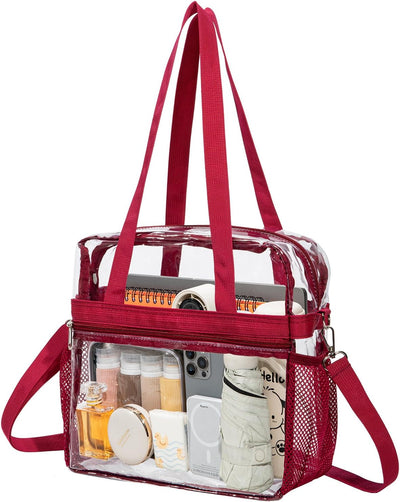 Bolsa PVC transparente cruzada impermeable correa ajustable