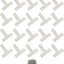 20 Pzas Soporte T 2.362pulg Chapado Protector Muebles