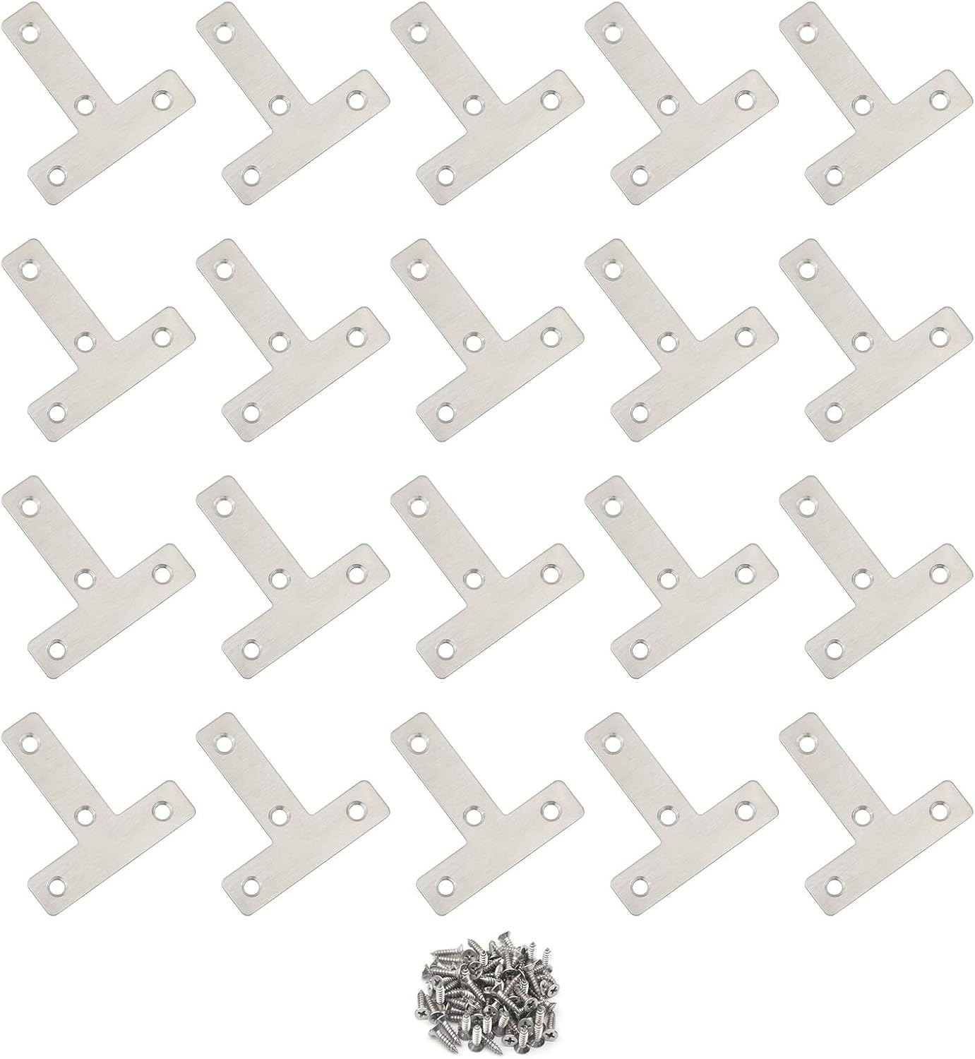 20 Pzas Soporte T 2.362pulg Chapado Protector Muebles