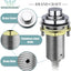 Kit interruptor aire SinkTop botón latón cromado inalámbrico