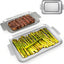 2 Sartenes Antiadherentes para Parrilla 17x10 y 13.3x7.4pulg