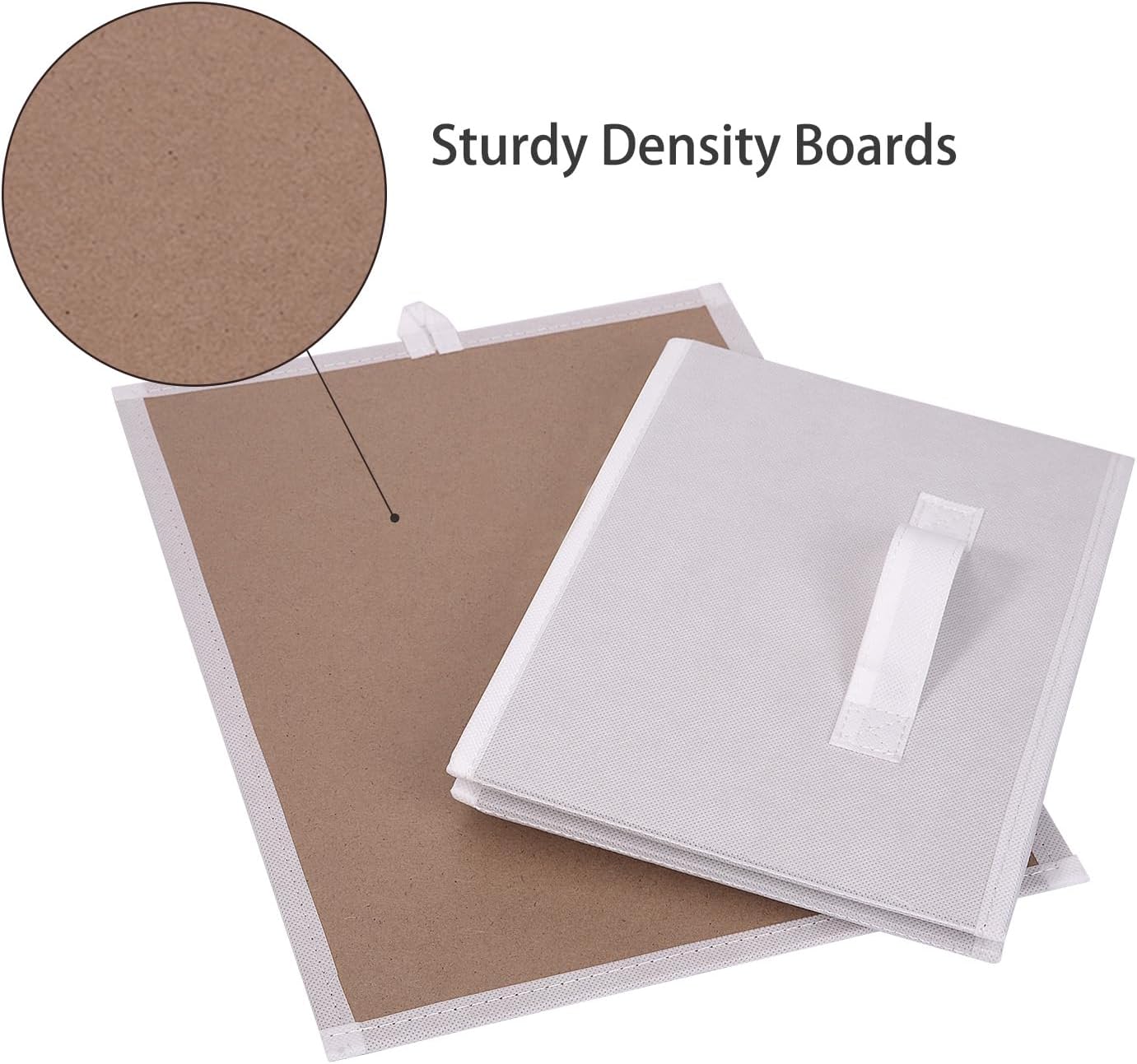 Contenedores plegables dormitorio sala set 4 blanco