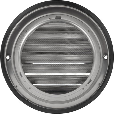 Cubierta ventilación acero inox 4" sello goma secadora