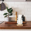 Soporte tazas ranura marcador madera cocina