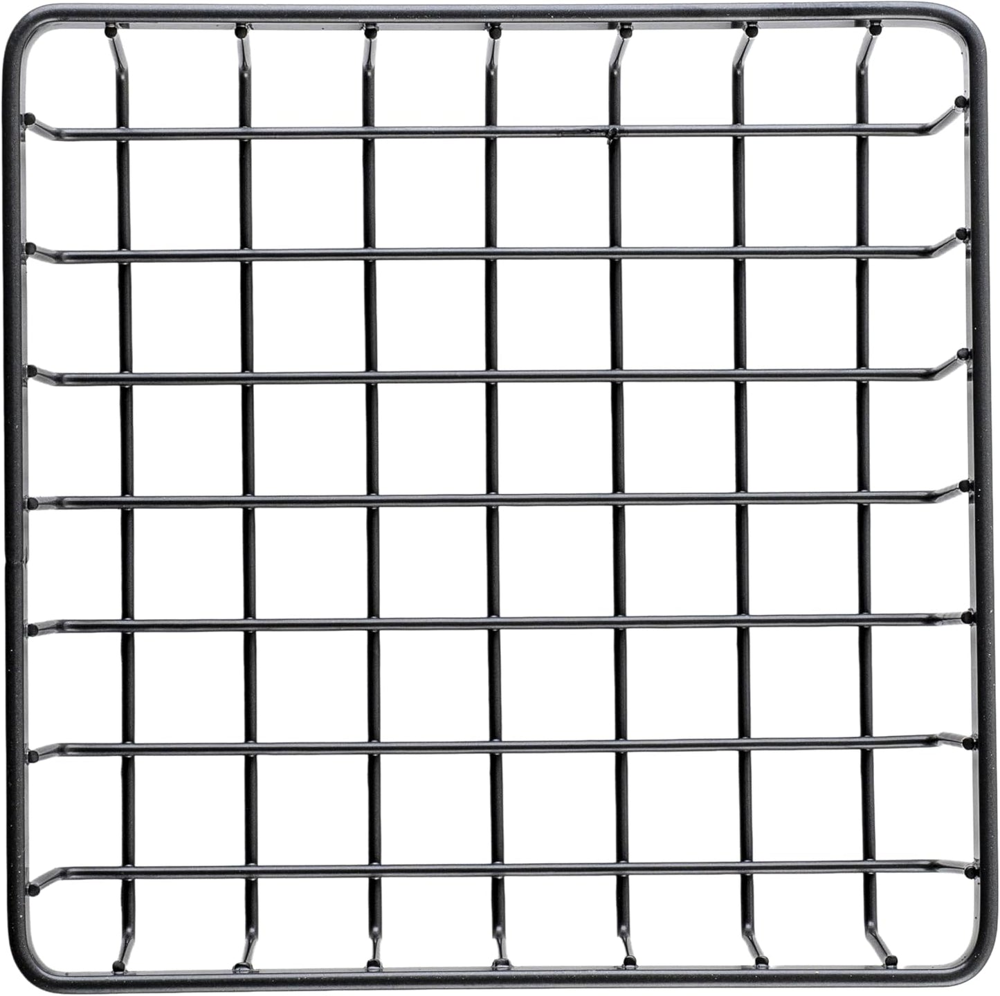 Cesta alambre cuadrada almacenamiento 6x6x2"