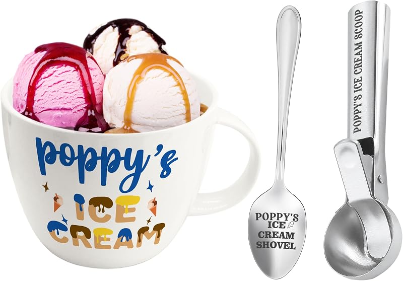 Set cuchara y pala helado regalo abuelo hombre