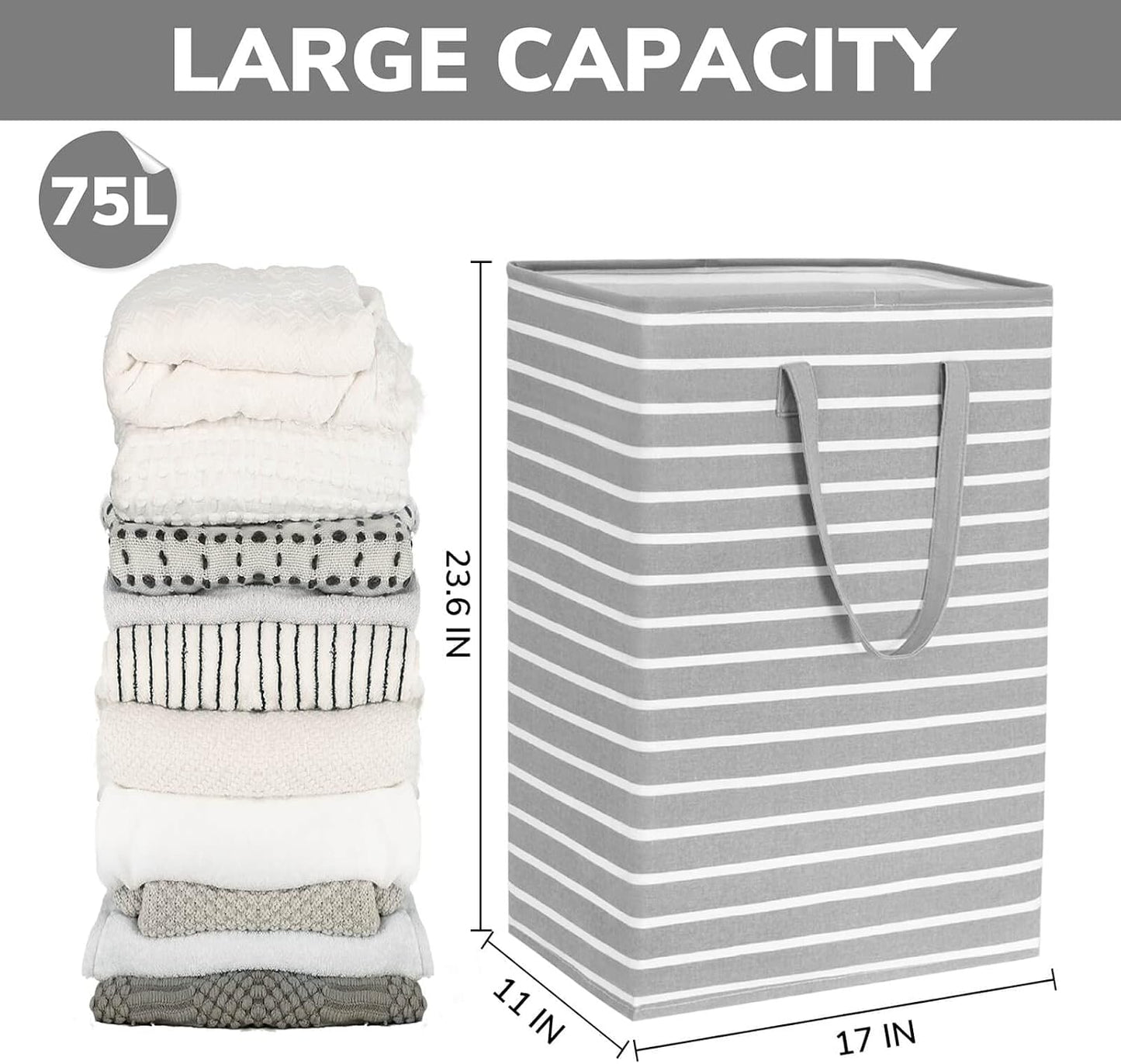 3 Pzas Cestas Plegables Almacenamiento Ropa Sucia Baño