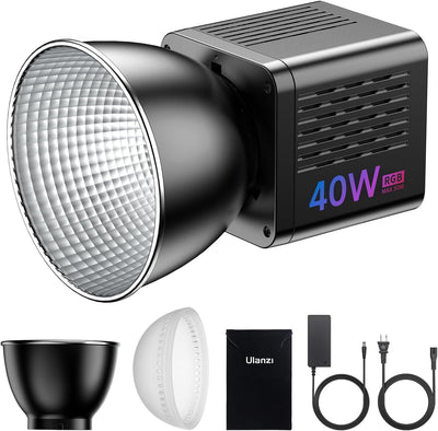 Luz video LED RGB portátil 40W con batería 3400mAh