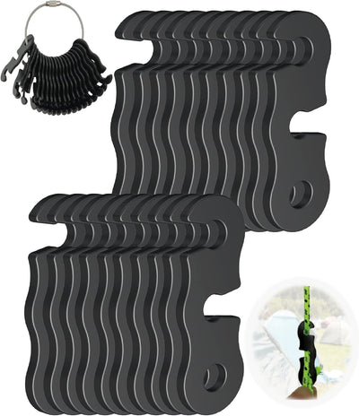 Tensor cuerda aluminio para tienda campaña ajustador cordón camping
