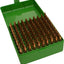 Caja mediana municiones rifle 100 cartuchos verde 3.05pulg