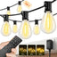 Tira luces LED exterior 30ft control remoto 101 bombillas S11